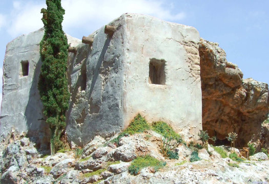 Maqueta Casa Cueva mediterrnea